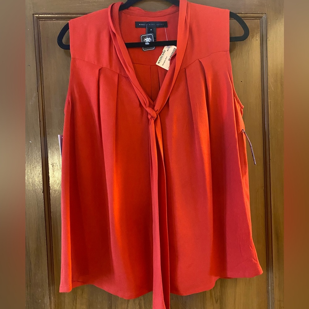 Marc by Marc Jacobs red secretary blouse